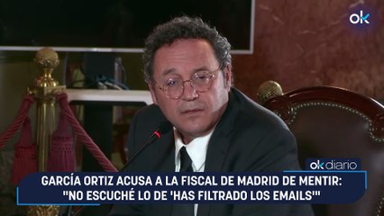 García Ortiz acusa a la fiscal de Madrid de mentir: "No escuché lo de 'has filtrado los emails'"