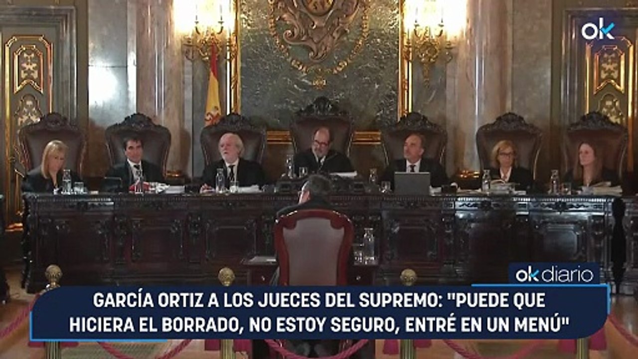 García Ortiz a los jueces del Supremo: "Puede que hiciera el borrado, no estoy seguro, entré en un menú"