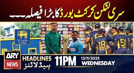 Sri Lanka Cricket Board's Big Decision | ARY News 11 PM Headlines | 12th Nov 2025