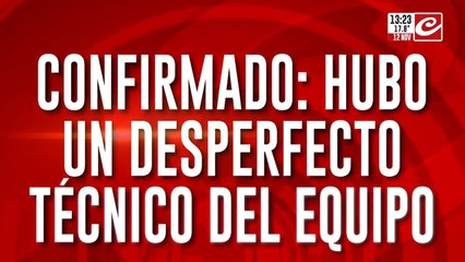Descarrilamiento de las vías: hubo un desperfecto técnico del equipo