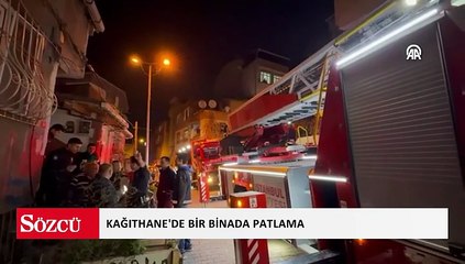 Kağıthane'de bir binada patlama