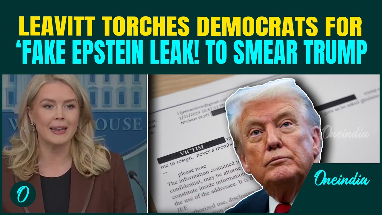 Karoline SHUTS DOWN Reporters On Trump’s Name in Epstein-Maxwell Emails; ‘TRUMP Did NOTHING Wrong’