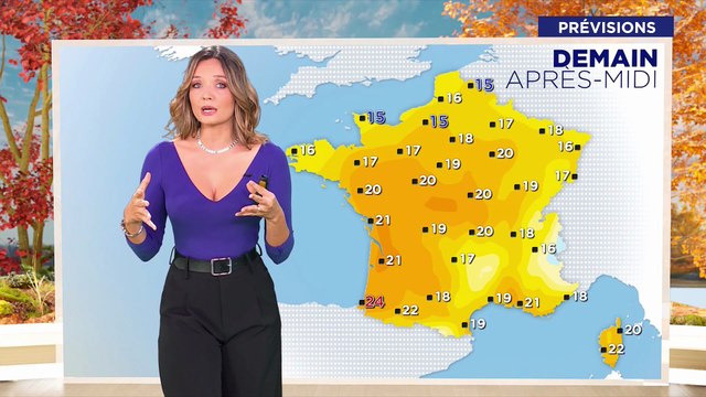 Gennifer Demey - Météo M6 (12/11/2025) : 🌡️ Chaleur Exceptionnelle (25°C à Biarritz) – Un Flux de Sud Hors Normes et une Chute de 15°C Attendue 📉