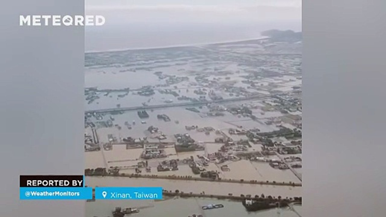 Typhoon Fung Wong leaves much of Xinan (Taiwan) underwater. Thousands of people have been evacuated