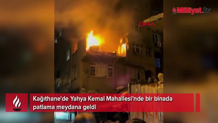 Kağıthane'de bir binada patlama