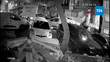 Kağıthane'de apartman dairesinde çıkan yangında 1 kişi yaralandı: Kaza anı güvenlik kamerasına yansıdı