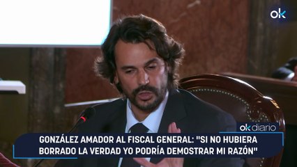 González Amador al fiscal general: "Si no hubiera borrado la verdad yo podría demostrar mi razón"