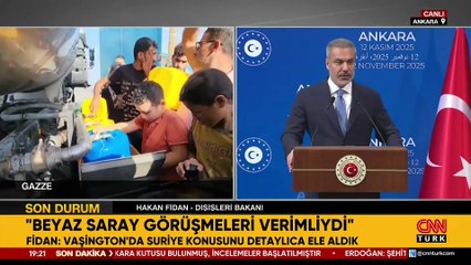 Dışişleri Bakanı Hakan Fidan: Gazze, Filistin'in bir parçasıdır
