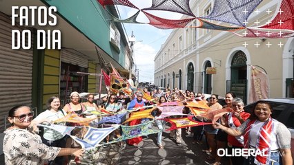 Belém ganha tapete de crochê suspenso em área do comércio, unindo beleza e valorização de artesãs