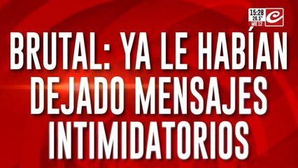 La familia del acusado habría dejado un pasacalles: "Deja a mi marido rompe familias"