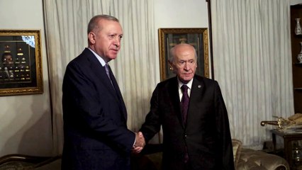 Başkan Erdoğan, MHP Genel Başkanı Bahçeli ile bir araya geldi