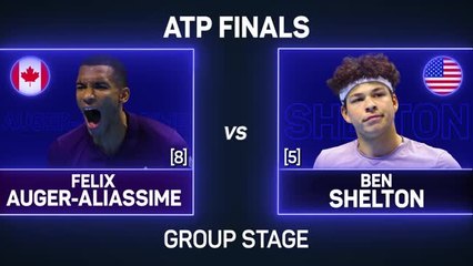 Auger-Aliassime fights back to pick up first win of ATP Finals