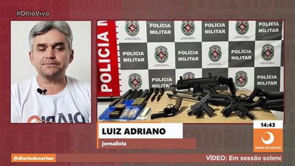 15 pessoas são presas e várias armas apreendidas em operação da PM e Gaeco na Grande João Pessoa
