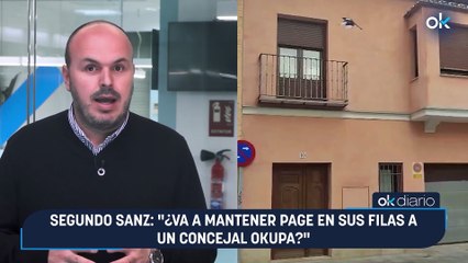 Segundo Sanz: "¿Va a mantener Page en sus filas a un concejal okupa?"