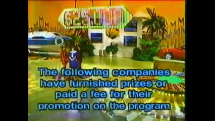 Wheel of Fortune closing credits, 3/16/90