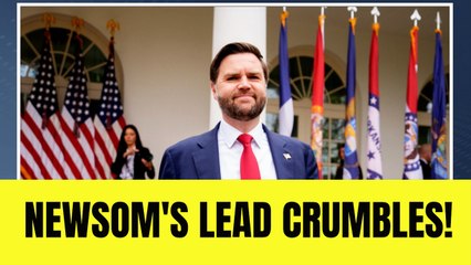 Trump VP closes in on Newsom in deep-blue state