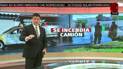 En Mexicali, intento de asalto de un camión repartidor de gas provoca incendio
