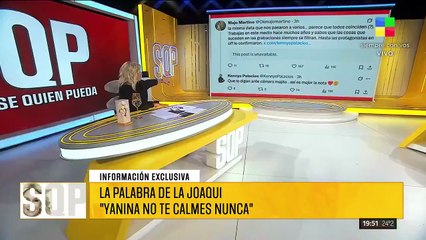 El mensaje que La Joqui le envió a Yanina Latorre que demuestra que la pelea con Wanda Nara existió: "Me puso..."