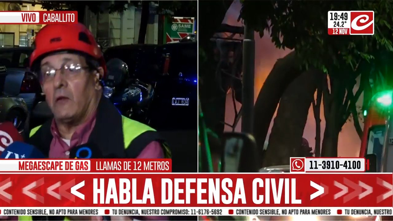 Habla Defensa Civil: "Hay dos personas heridas"