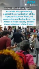 Indigenous protesters storm the COP30 climate change conference