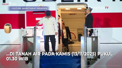 Detik-detik Prabowo Tiba di Tanah Air usai Kunker ke Australia, Dijemput Dasco hingga Prasetyo