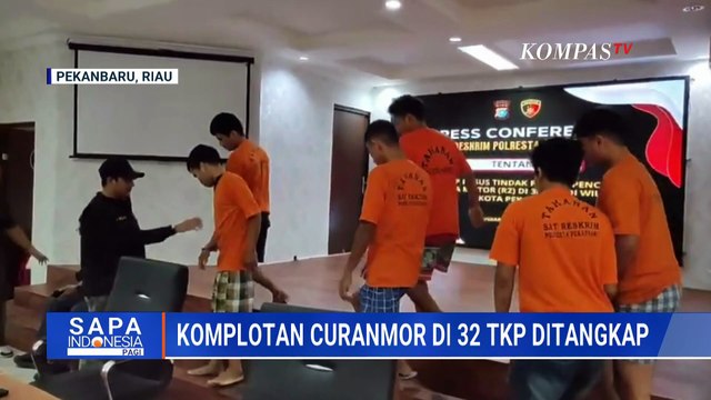 Polisi Tangkap Komplotan curanmor di Pekanbaru, Beraksi di 32 Lokasi | SAPA PAGI