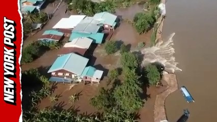 Flood barriers fail as Thailand villages sink beneath Chao Phraya river waters