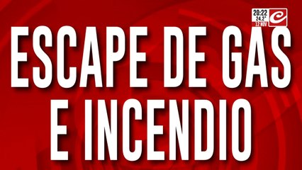 Escape de gas e incendio: más de 3 horas para poder apagar el fuego