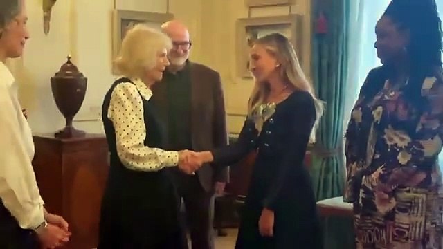 Queen Camilla met with actress Sarah Jessica Parker at Clarence House today.|Bath uk