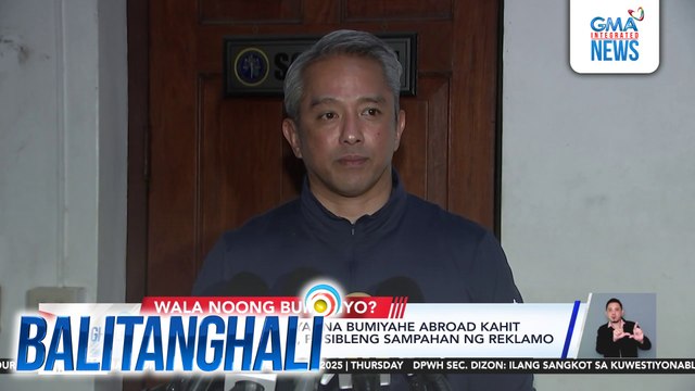 24 na lokal na opisyal na bumiyahe abroad kahit may Bagyong Uwan, posibleng sampahan ng reklamo ng DILG | Balitanghali