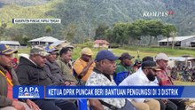 Momen Ketua DPRK Puncak Serahkan Bantuan ke Pengungsi di 3 Distrik | SAPA PAGI