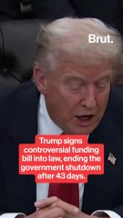 Trump signs controversial funding bill into law, ending the government shutdown.