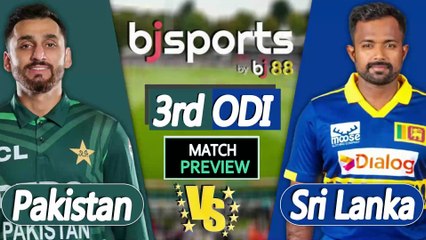 Pakistan vs Sri Lanka  2025 | PAK vs SL 3rd ODI Match Preview |