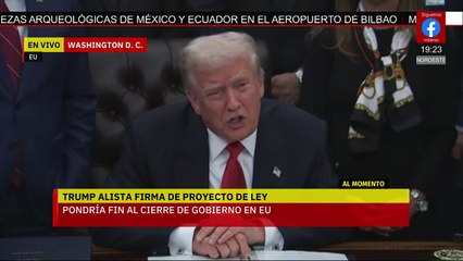 Donald Trump firma el proyecto de ley que pone fin al cierre de gobierno de Estados Unidos