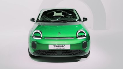 Renault Twingo E-Tech electric Design Preview in Absolute Green
