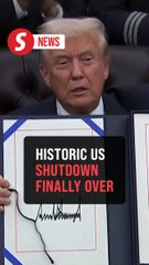 Trump signs deal to end longest US government shutdown in history