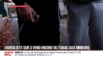 "C'est encore beaucoup trop": un buraliste sur trois vend encore du tabac aux mineurs, selon une association