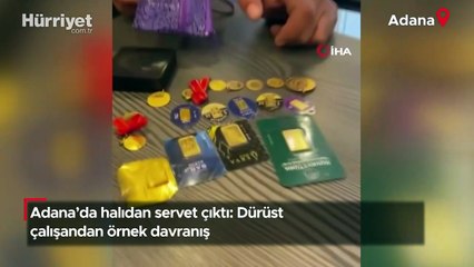 Adana'da halıdan servet çıktı: Dürüst çalışandan örnek davranış