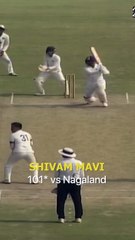Uttar Pradesh all-rounder Shivam Mavi smacked his maiden First-Class ton, a knock that defines determination 💪💯