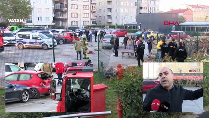 Bahçelievler'de kadın sürücü 9 araca çarptıktan sonra 5 metre boşluğa düştü!