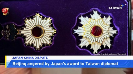 Taiwan Hits Back at China's Disapproval Over Japanese Award