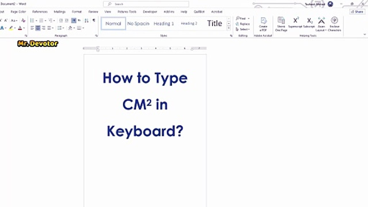 How to Type CM2 in Keyboard