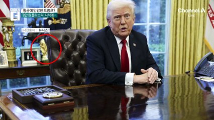 트럼프 집무실의 ‘황금 장식’…“8만 원 플라스틱”?