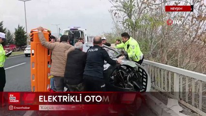 Nevşehir'de elektrikli otomobile çarptı, savunması 'pes' dedirtti