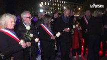 Anne Hidalgo présente à l'hommage aux victimes du 13-Novembre place de la République