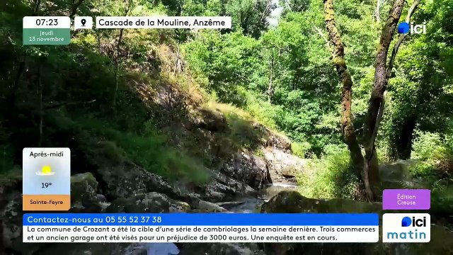 13/11/2025 - ici matin par ici Creuse en vidéo