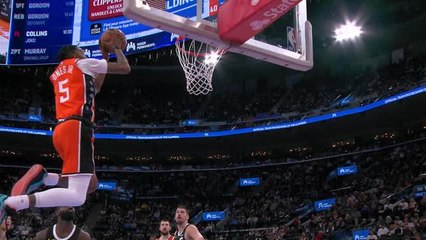 Harden tees up alley-oop to tie game