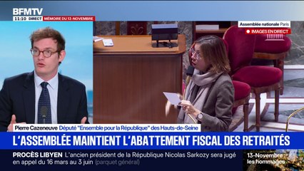 Réforme sur l'abattement fiscal des retraités: "Tout le monde doit faire des efforts", indique Pierre Cazeneuve (député Ensemble)
