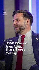 US VP JD Vance Jokes About Trump-Sharaa Meeting
