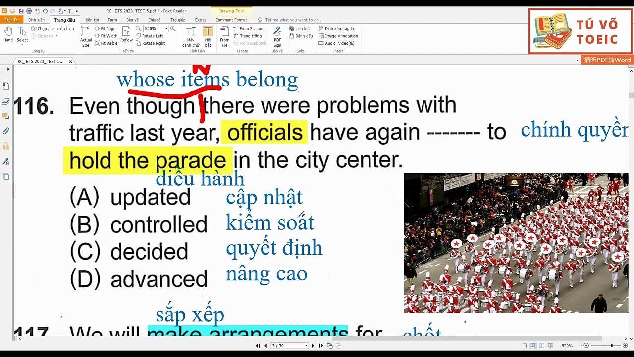 Giải ETS 2023 Test 5 Part 5 6